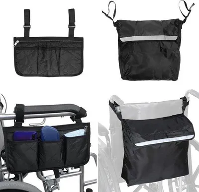 Produktbild von Famanu Rollstuhltaschen Set - Wasserfestes Oxford-Gewebe