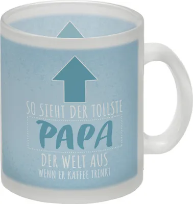 Produktbild von So sieht der tollste Papa der Welt aus wenn er Kaffee trinkt Glas Tasse