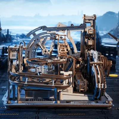 Produktbild von ROBOTIME Marble Spaceport, Murmelbahn, 14 Jahr(e), Holz, 472 Stück(e)
