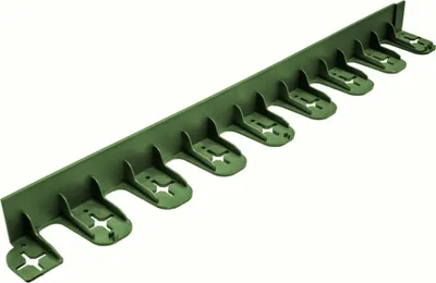Produktbild von Jardinion Rasenkanten, Beeteinfassung, Beetumrandung, PE/PP 60mm Grün, Umrandung Gartenbeet oder Kiesbeet