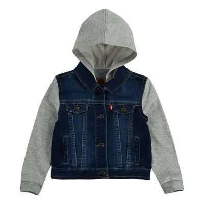 Produktbild von Levi's® Kids Boys Jeansjacke mit Sweatärmel und Kapuze Größe: 80