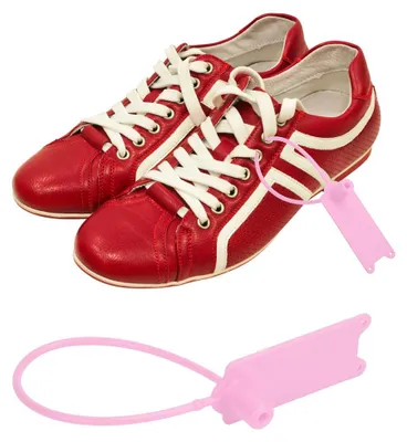 Image de Lot de 100 attaches de câble jetables de 195 mm, anti-vol et à fermeture automatique, pour vêtements, valises, chaussures, sacs et étiquettes (rose)