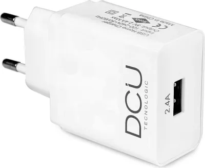 Immagine prodotto di Caricatore USB ROSSO 230Vac uscita 5Vdc 2,4Amp BLANCO