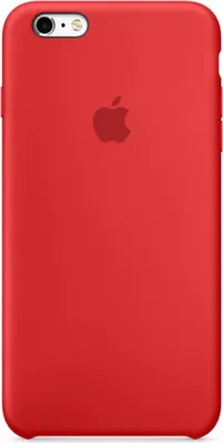 Zdjęcie produktu dla Silikonowa obudowa tylna Apple do telefonu Apple iPhone 6(s) Plus – czerwona