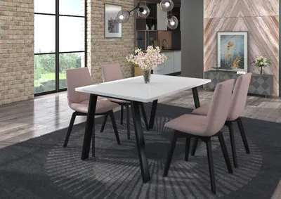 Produktbild von Esstisch KLEO Tisch Metallbeine 138x90 Weiß