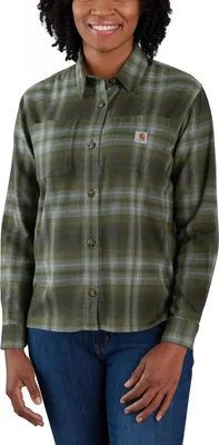 Produktbild von Carhartt Damen Flannelhemd midweight flannel Grün M