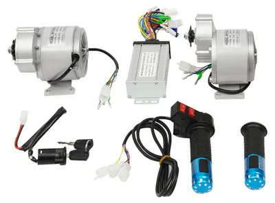Produktbild von E-Bike Umrüstkit - 350W bürstenloser Getriebemotor DC - Elektrofahrrad Motor Set - Mit Controller und Gasgriff - ≥80% Wirkungsgrad - 370 U/min - 36V