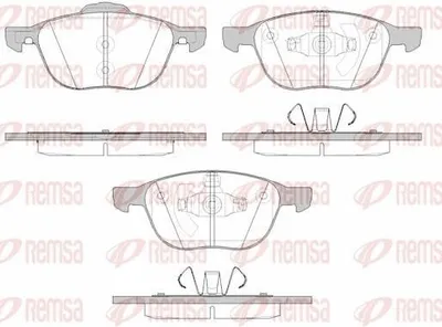 Produktbild von REMSA 1082.15 Bremsbeläge Satz Vorne Bremsklötze für FORD FOCUS III Turnier Focus II Schrägheck (DA, HCP, DP) Focus II Kombi (DA, FFS, DS) FOCUS III
