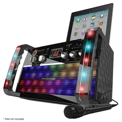 Produktbild von Karaokesystem Karaokemaschine Karaoke-Anlage - Bluetooth - mit Lautsprechern und LED-Beleuchtung - mit Mikrofon - 2,5 kg