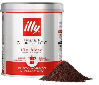 Image de Illy Classico Moka, café moulu 125g, 100% Arabica, dosette