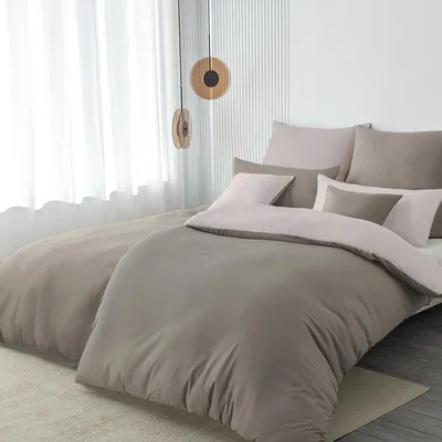 Productafbeelding van Bettenset, 135x200 cm, taupe/beige, 6-delig