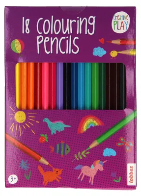 Produktbild von Bunte Bleistifte 18 Stück zum Malen für Kinder ab 3 Jahren
