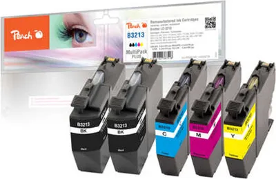 Zdjęcie produktu dla Peach PI500-267, Czarny, Cyjan, Purpurowy, Żółty, 8,6 ml, 12,9 ml, 5 szt., 850 stron(y), Multipak