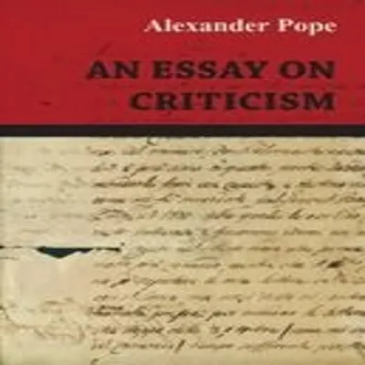Zdjęcie produktu dla An Essay on Criticism