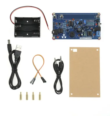 Imagen del producto de Sistema completo de detector de radiación, kit de detector de radiación nuclear tipo Miller, contador Geiger, módulo experimental