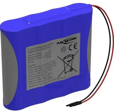 Obrázok produktu pre Ansmann 2S2P batérie 4x 18650 kábel Li-ion 7,2 V 6700 mAh (2447-3043-40)