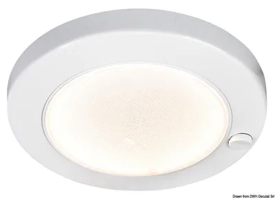 Obrázok produktu pre Stropné svietidlo BATSYSTEM Saturn HD LED, biele – Osculati 13.833.11