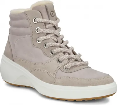 Produktbild von ECCO SOFT 7 grau Leder Winterstiefel isoliert 36