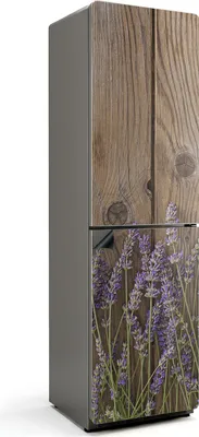 Zdjęcie produktu dla Kwiaty na drewnianym tle - Magnetyczna osłona lodówki - Folia dekoracyjna magnetyczna do kuchni - Magnetyczna dekoracja lodówki - Samoprzylepna tablica magnetyczna - Folia magnetyczna na drzwi lodówki - 60x205 cm
