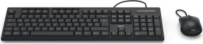 Produktbild von Hama USB-Tastatur-Maus-Set CKM-200, Schwarz, QWERTZ
