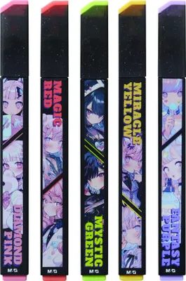 Produktbild von Manga Pink Fantasy M&G Textmarker Set mit 5 Stück