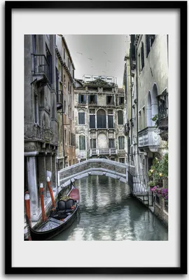 Produktbild von Bild - Bilderrahmen - 40 cm x 60 cm - MDF - Rahmen - Wandkunst - Venedig Italien