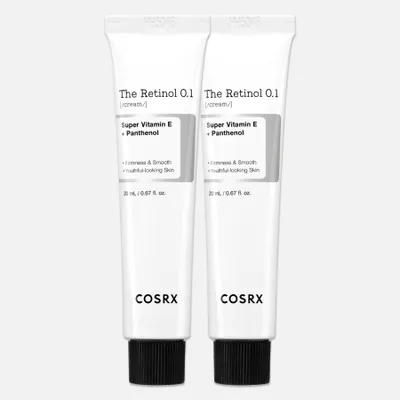Produktbild von COSRX Retinol 0.1 Gesichtscreme Anti-Aging Anti-Falten Creme mit Hyaluronsäure, 2x 20ml
