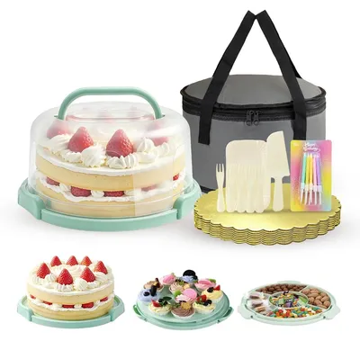 Kuchen Transportbox, 1 Stück, 32,9 x 32,4 x 17,5 cm