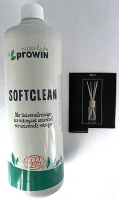 Produktbild von proWin Softclean 1 Liter, Reinigungskonzentrat, + Diffuser 30ml