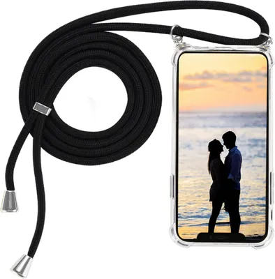 Produktbild von Samsung Galaxy S22 Plus Kordel Case Silber + Seil Schwarz