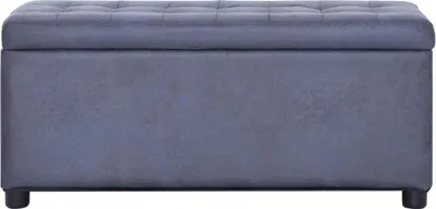 Obrázok produktu pre vidaXL Otoman s úložným priestorom 87,5 cm Sivý Velúr