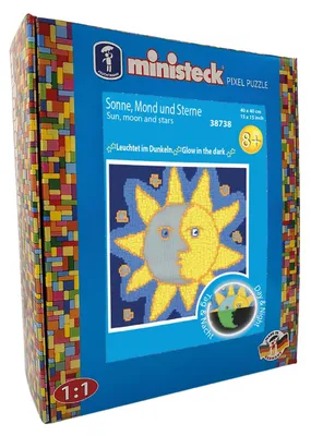 Produktbild von Ministeck Sonne, Mond und Sterne 3600T XXL Box