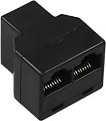 Produktbild von ISDN-T-Adapter RJ45-Buchse (8P8C) > 2x RJ45-Buchse (8P8C)