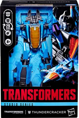 Zdjęcie produktu dla Transformers Thundercracker klasy Voyager z kolekcji Studio Series z gry " Wojna o Cybertron", 8 lat(a)