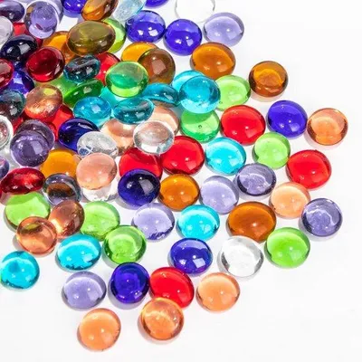 Immagine prodotto di Set di mini pietre decorative, 100 pezzi, vetro trasparente