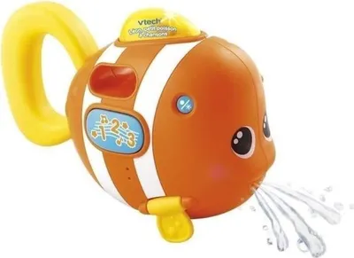 Image de Jouet de Bain, VTECH BABY Léon P'tit Poisson a Chansons, Parlant et Musical, Nageoire Lumineuse, 6 Mois+, Orange