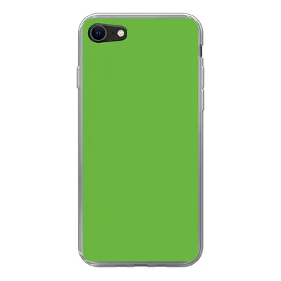 Produktbild von MuchoWow® Handyhülle Schutzhülle Hülle für iPhone SE 2020 Grün - Farben - Natur Silikon Softcase Handy Hülle - Kartenbesitzer