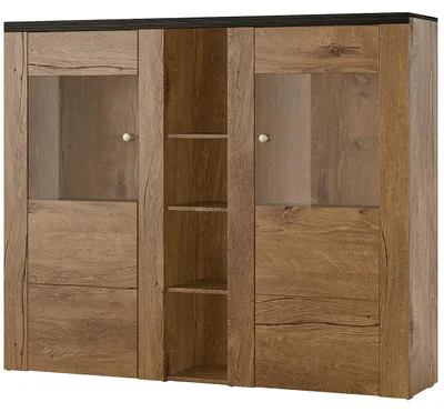 Productafbeelding van Vitrine LORAN LO46, model Lefkas, eikenhout/fineer