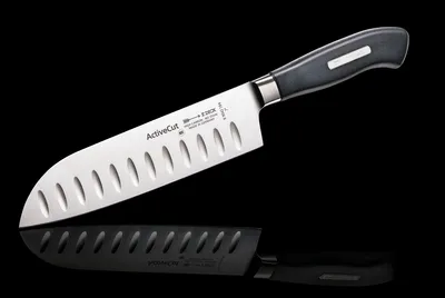 Immagine prodotto di Dick Küchenmesser Santoku mit Kullenschliff ActiveCut Messer Klingenlänge 180 mm
