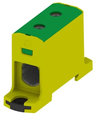 Zdjęcie produktu dla Listwa zaciskowa linii głównej Listwa zaciskowa przyłącza Listwa zaciskowa linii głównej 6-95mm2 żółto-zielony 1P OTL 95 Morek 3880