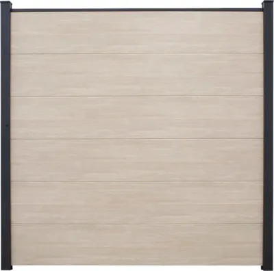 Produktbild von Hauptelement GroJa BasicLine Stecksystem ohne Pfosten 180 x 180 cm Sheffield Oak