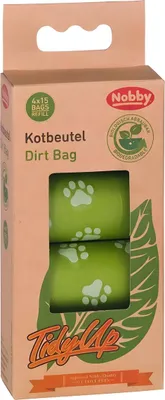Image de Nobby® Sac à crottes pour chiens TidyUp Vert biodégradable 4 rouleaux de 15 sacs