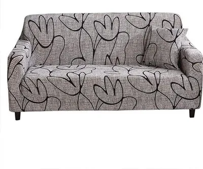 Productafbeelding van Famanu Sofaovertrek Antislip, Elastisch - Grijs (3-zits: 190-230 cm)