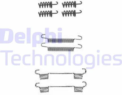 Produktbild von Zubehörsatz Feststellbremsbacken DELPHI hinten passend für MERCEDES-BENZ SPRINTER 3,5-t Kasten (906) Sprinter 3,5-T Kastenwagen (907, 910) für VW