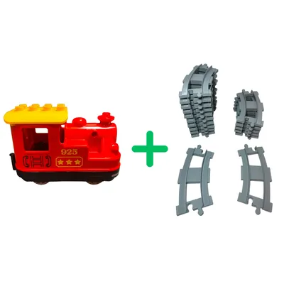 Image de Duplo Lokomotive + 16 Schienen