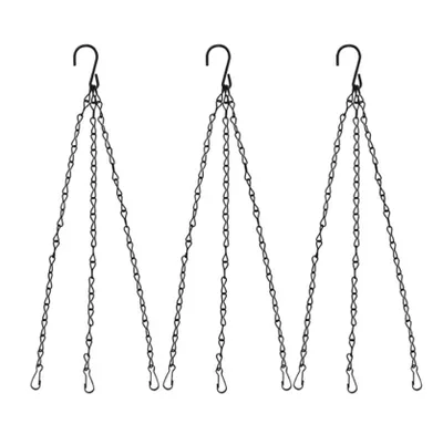 Produktbild von Blumenampel Ketten Pflanzenhänger Metall Ketten mit Clip & Haken Körbe für Blumenkorb,Pflanzgefäße,Vogelfutterspender,Vogelkäfig,Laternen und Ornaments
