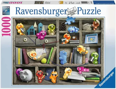 Produktbild von 1000 Teile Ravensburger Puzzle Gelini im Bücherregal 19483