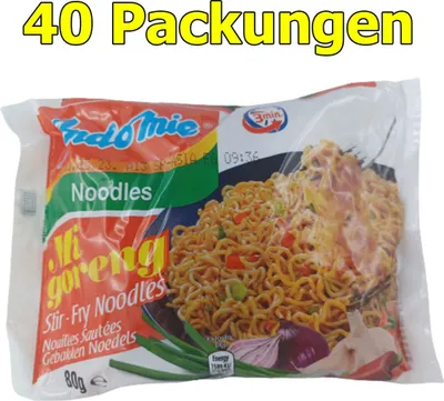 Zdjęcie produktu dla Indomie Mi Goreng fried noodles 40 pack (40 x 80g) azjatycki makaron błyskawiczny