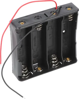 Produktbild von Batteriehalter für 4x 18650 Zellen mit Anschluss (4S1P)