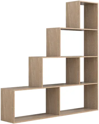 Zdjęcie produktu dla Drewniany stojak Staircase Step Shelf Stand Półka Pokój Divider Regał Dubila L
